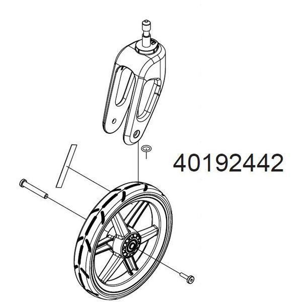 Thule Chariot replacement stroller wheel and caster for Cross or