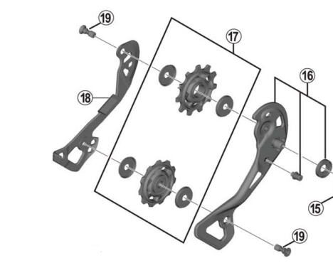 Shimano xtr 2024 derailleur parts