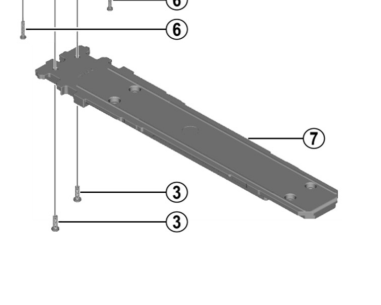 Shimano Spares BM-E6000 battery rail