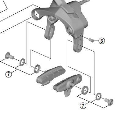 Shimano best sale brake spares