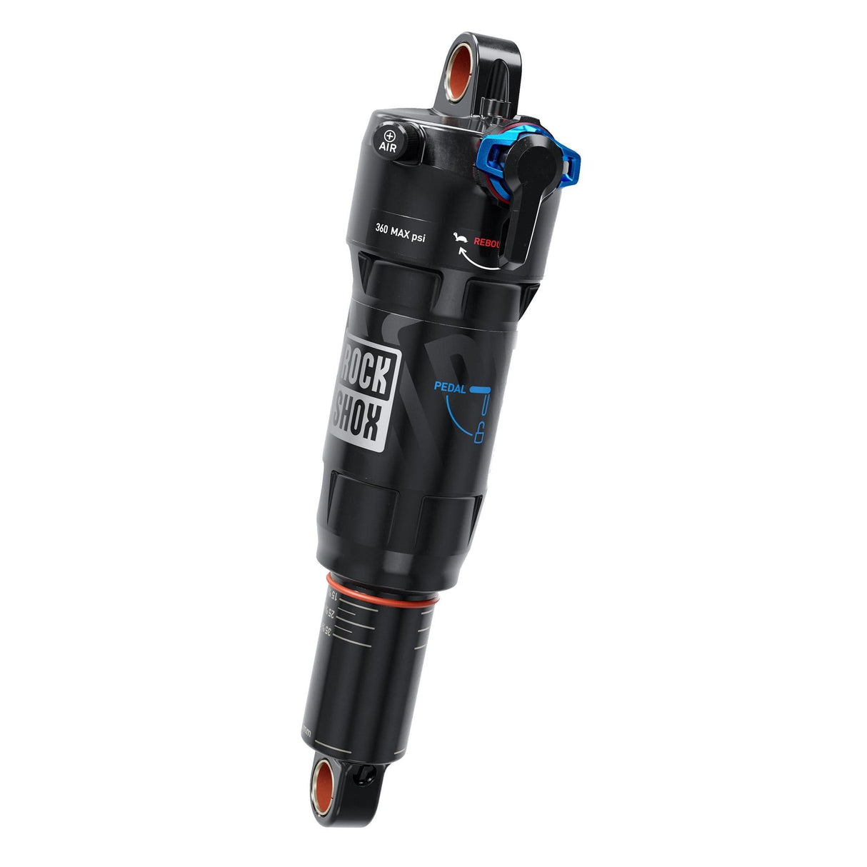 Rockshox Rear Shock Deluxe Ultimate Rct- Linear Air, 0 Neg/4 Pos Tokens, Linearreb/Lccomp, 380Lb Lockout, Standard Standard C1 Ibis Ripley 2020+: Black 190X45