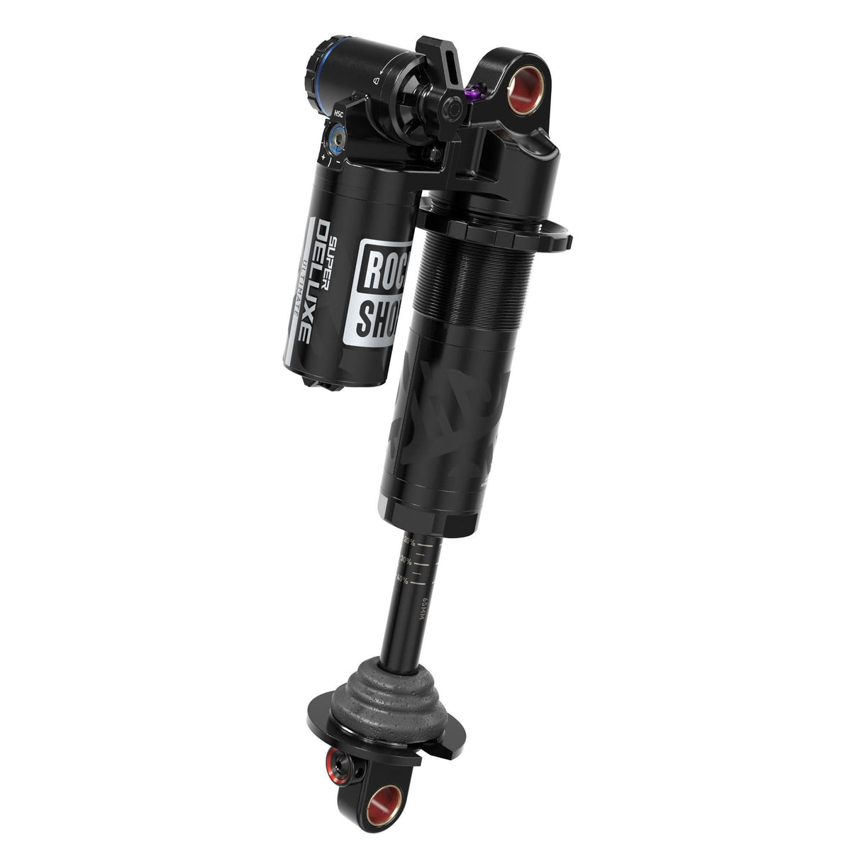 Rockshox Rear Shock Super Deluxe Coil Ultimate Rc2T - Linearreb/Lcomp, 320Lb Lockout, Hydraulic Bottom Out, Bearing Standard (Spring Sold Separate) B1 Santa Cruz Bullit 2021+: Black 230X62.5