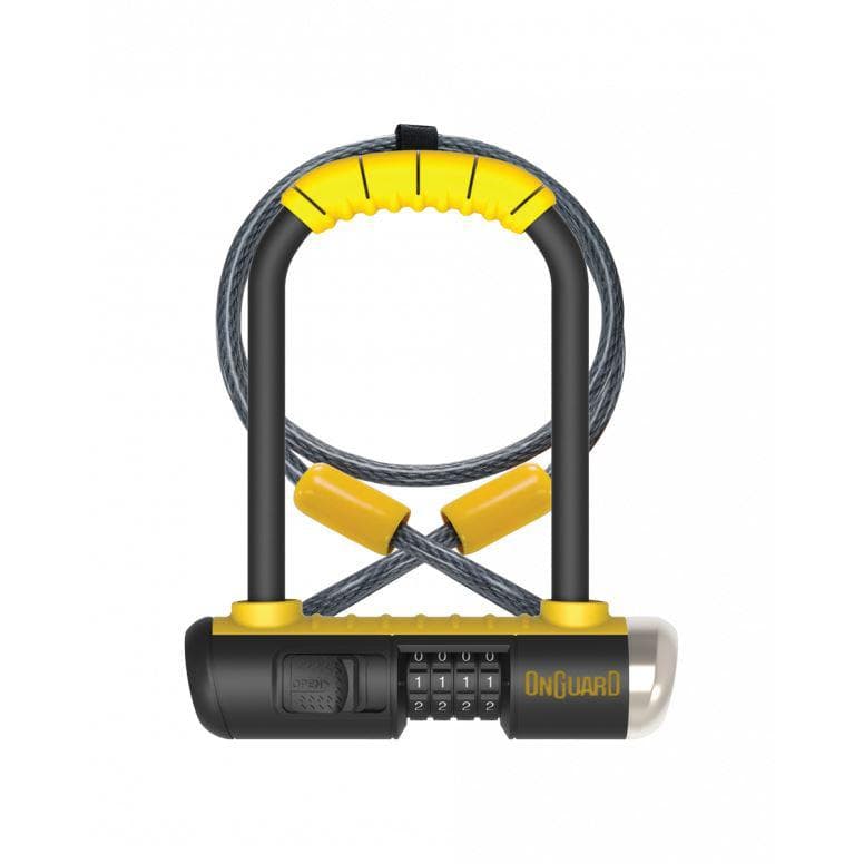 OnGuard Bulldog Combo DT Lock - Black/Yellow - 230mm