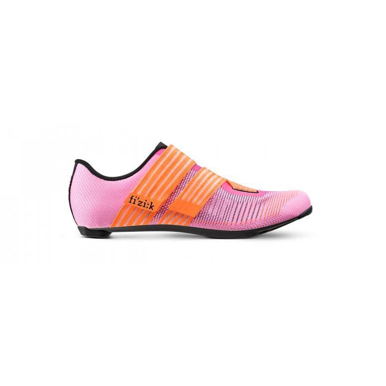 Fizik Vento Powerstrap Aeroweave Shoes - Coral/Black - 48