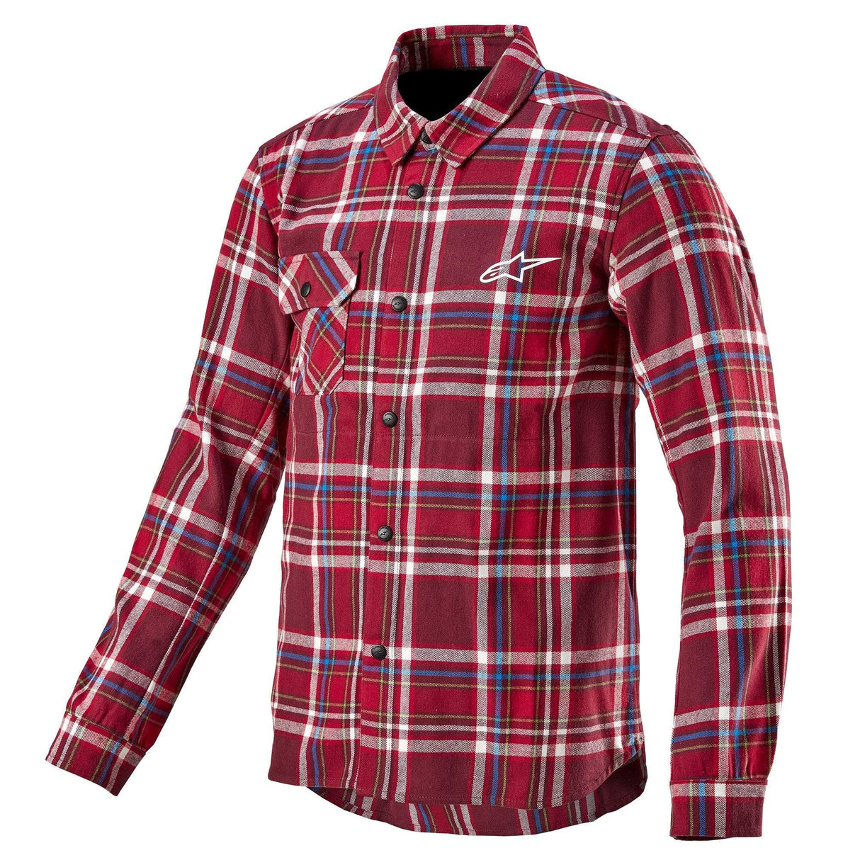 Alpinestars Whistler Wind Block Plaid Shirt 2022: Maroon 2Xl