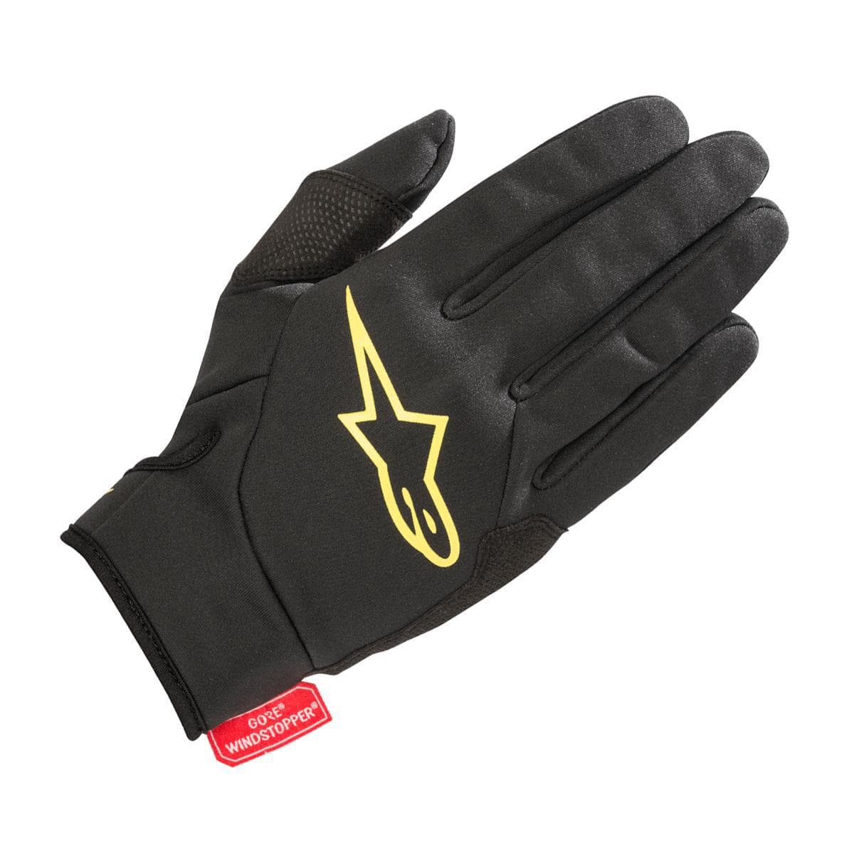 Alpinestars Cascade Gore Windstopper Glove 2018: Black/Acid Yellow L