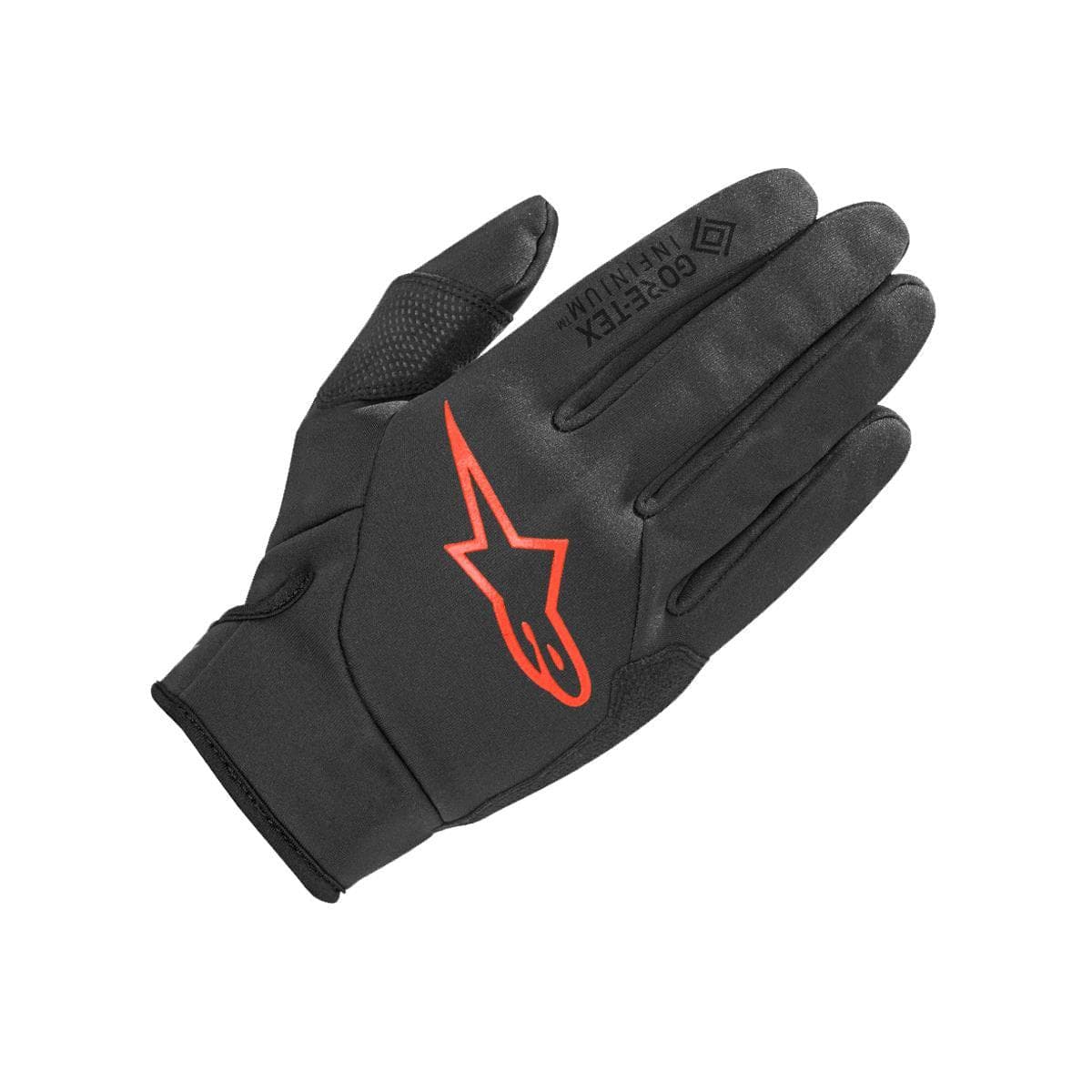 Alpinestars Cascade Gore Windstopper Glove 2019: Black/Red Xs