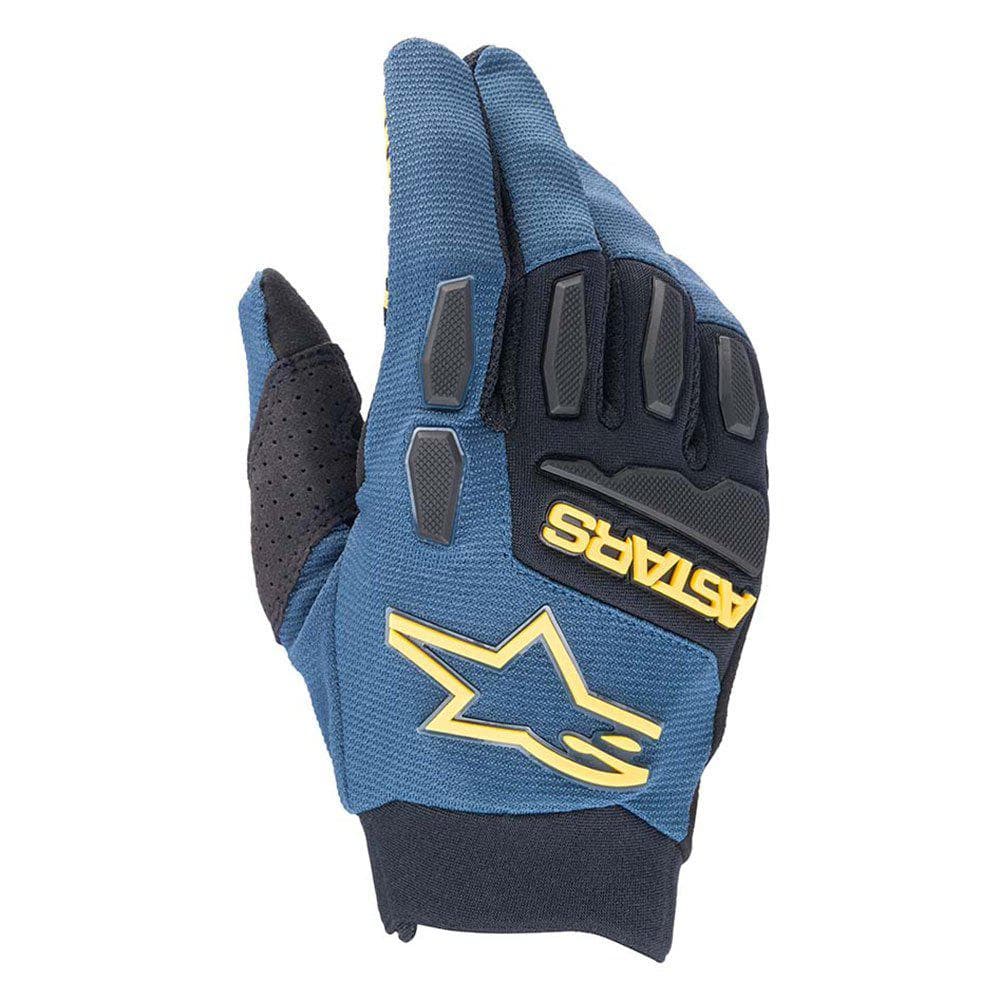 Alpinestars Freeride Youth Gloves 2022: Midnight Blue/White Xs