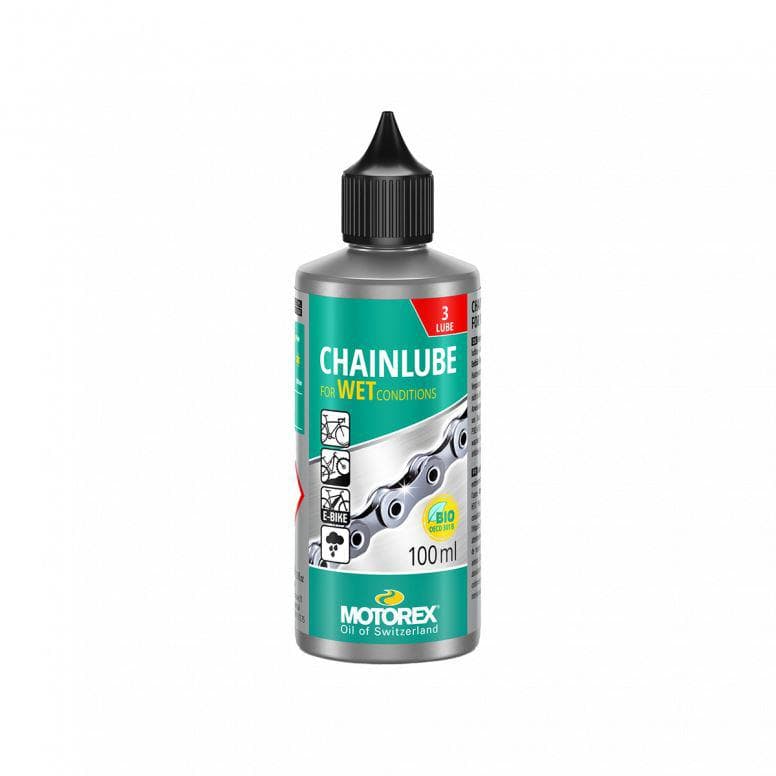 Motorex Wet Conditions Chain Lube - Silver/Green