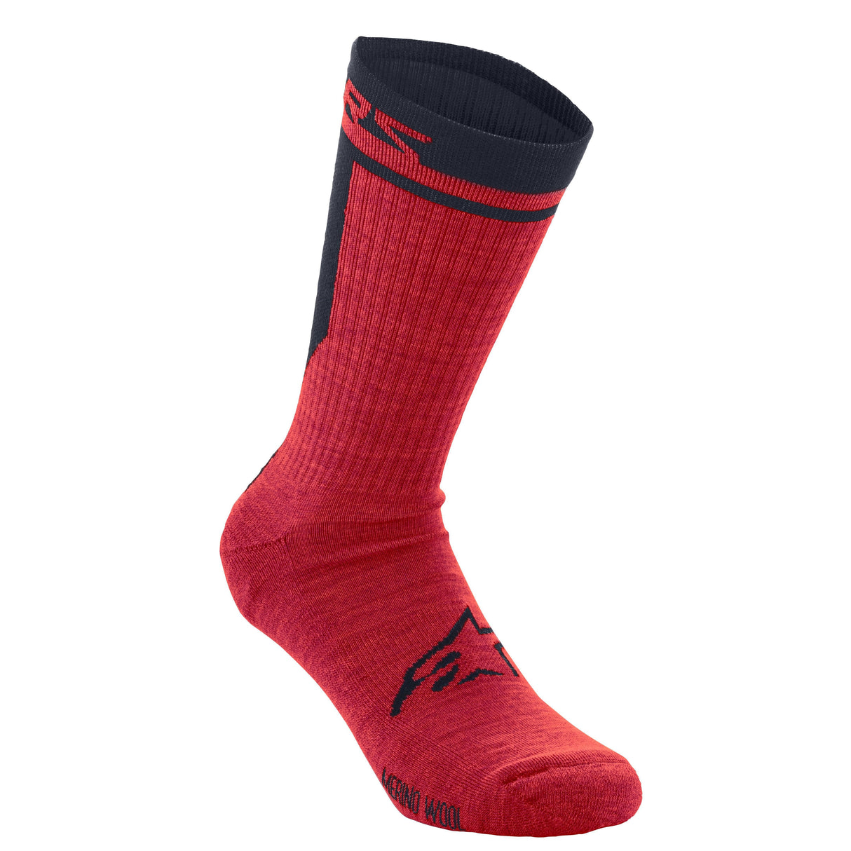 Alpinestars Merino Socks 24 2021: Red/Black M