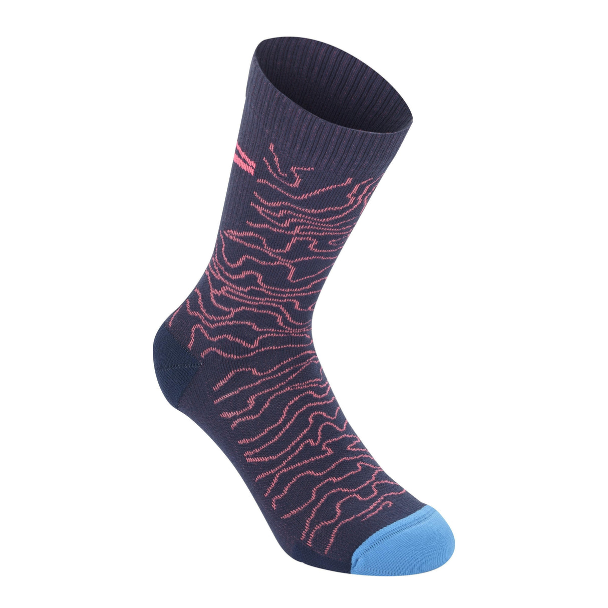 Alpinestars Drop Socks 15 2020: Dark Navy/Coral L