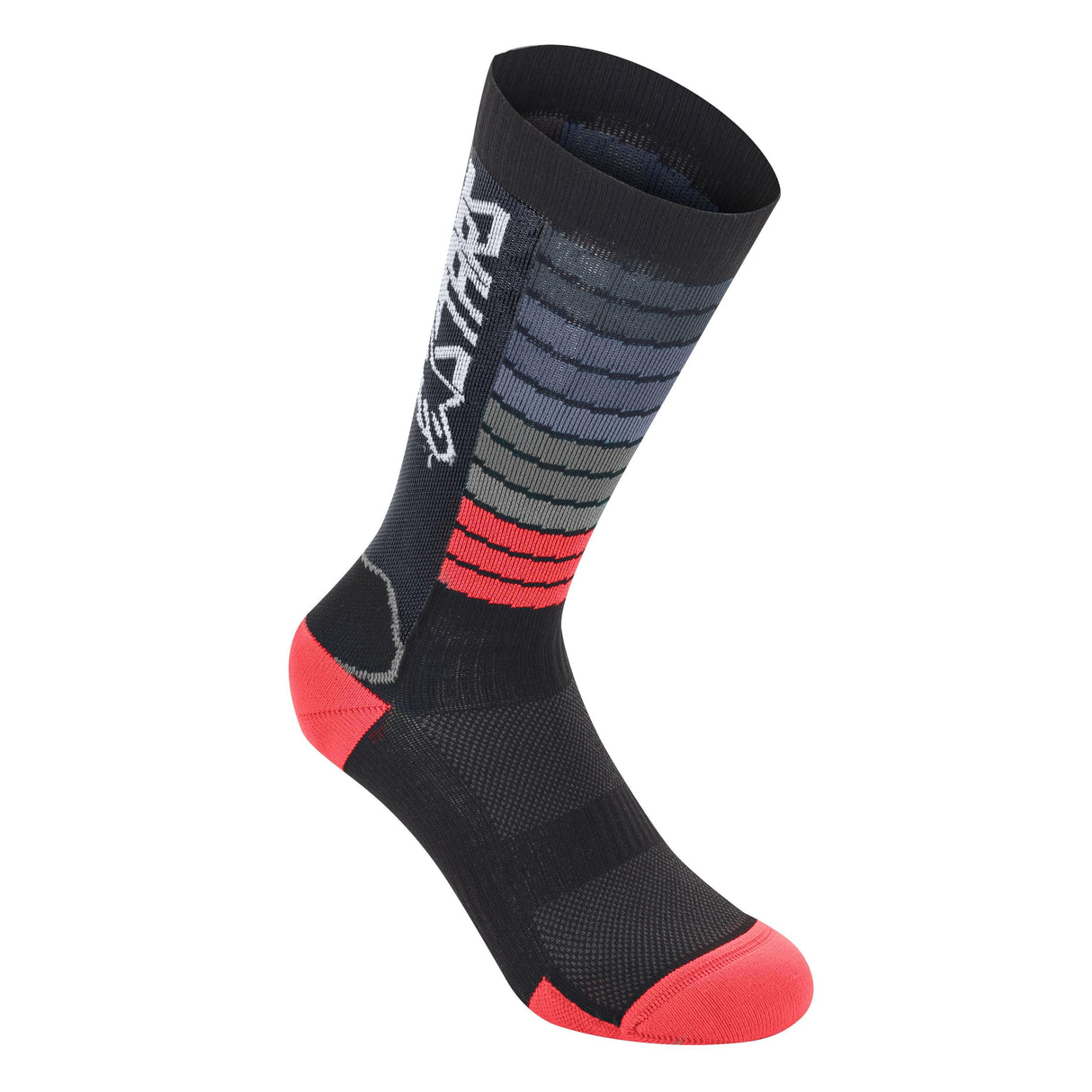 Alpinestars Drop Socks 22 2020: Black/Bright Red M