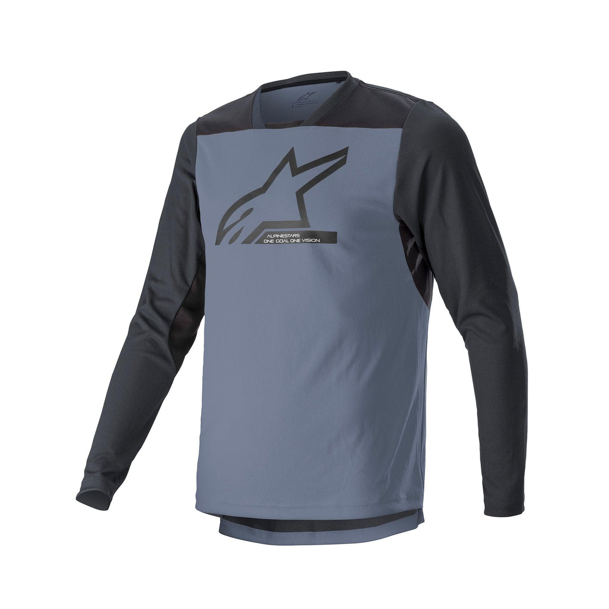 Alpinestars Drop 6.0 V2 Long Sleeve Jersey 2022: Grisaille Black L