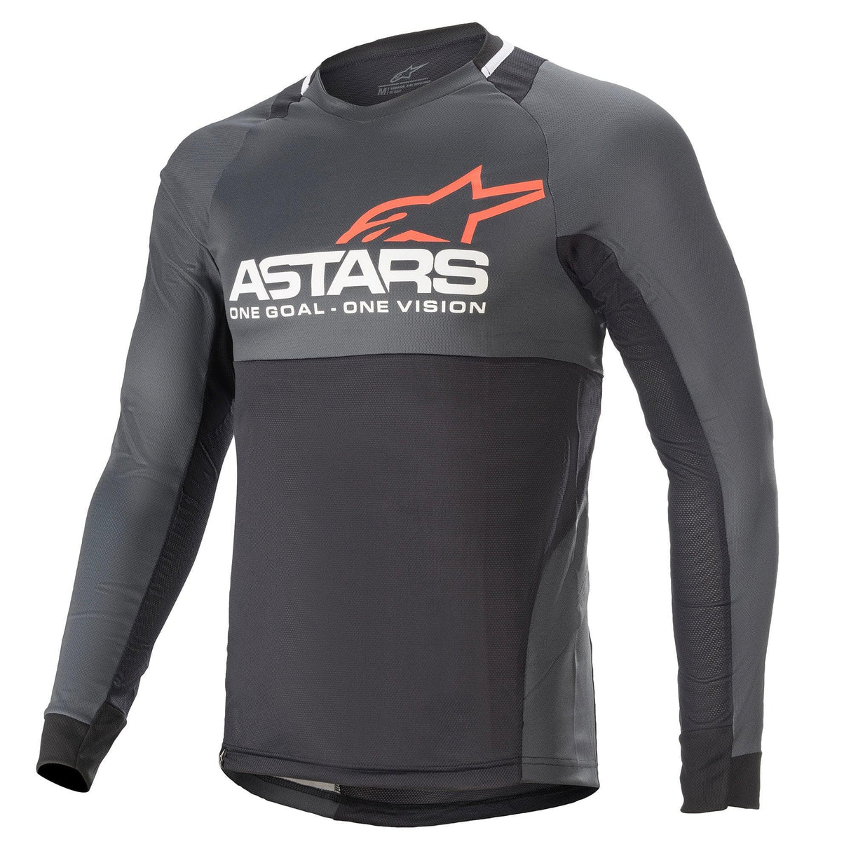 Alpinestars Drop 8.0 Long Sleeve Jersey 2021: Black/Coral S