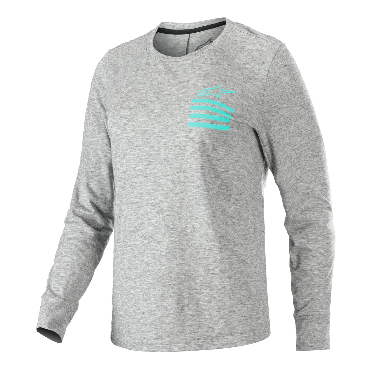 Alpinestars Stella Merino Long Sleeve Jersey 2019: Melange Mid Grey/Ceramic L