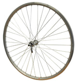 700c HYBRID Mach 240 Q/R Joytech Hub FRONT Wheel in Silver