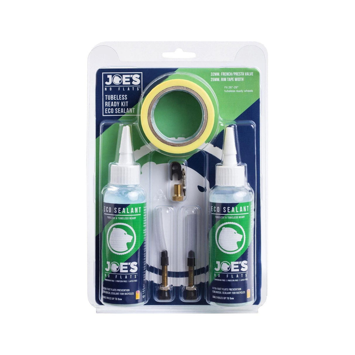 Joe'S No Flats Tubeless Ready Kit (Eco Sealant):  48Mm / 21Mm