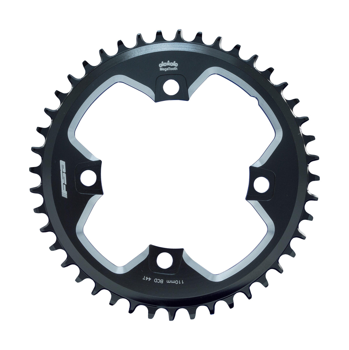 FSA Gossamer ABS Road Chainring (1x11, 110x44T, Black, 4h)