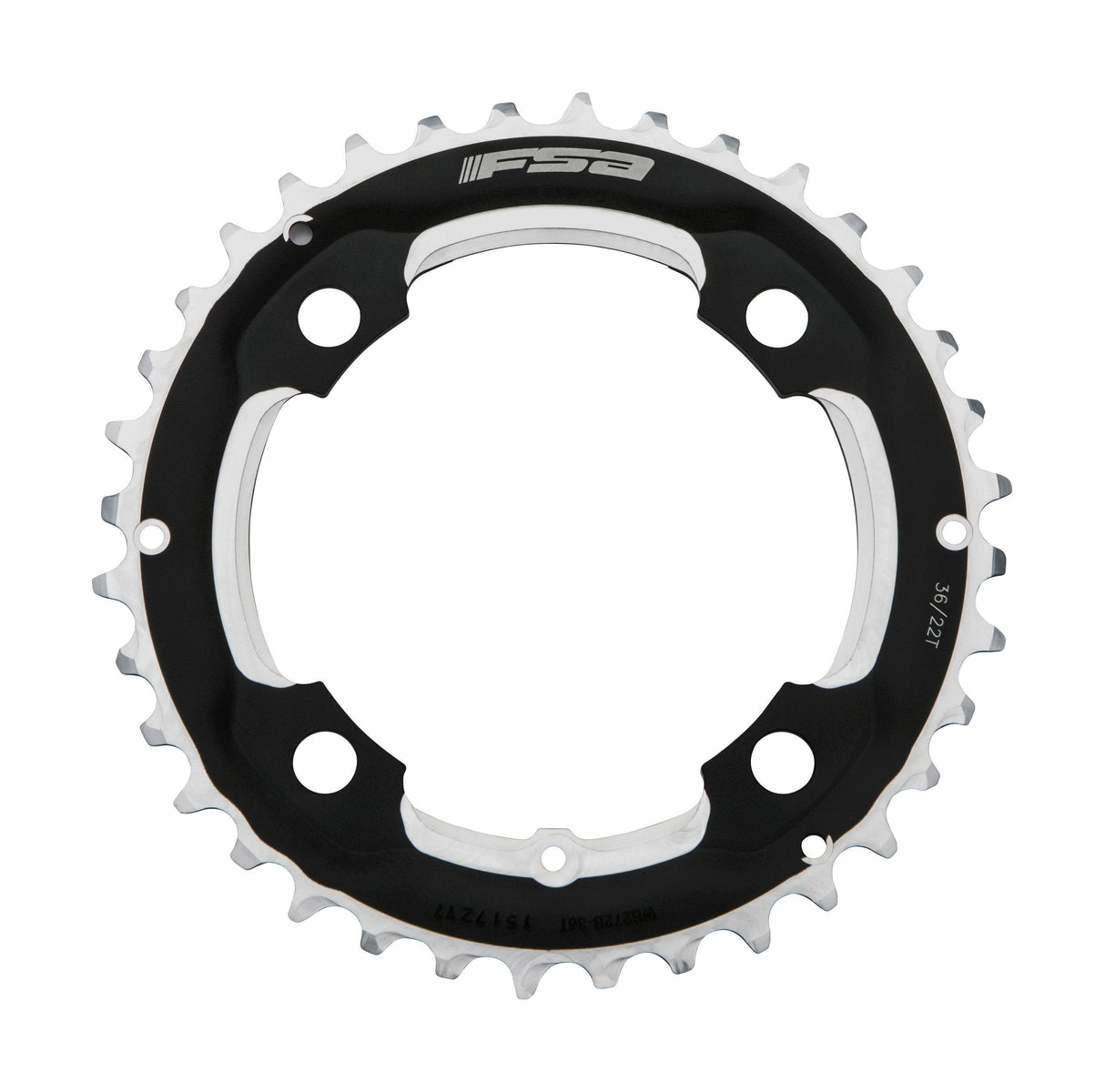 Pro MTB Chainring (2x11, 104x36T, Black, 4h, 8mm Pin)