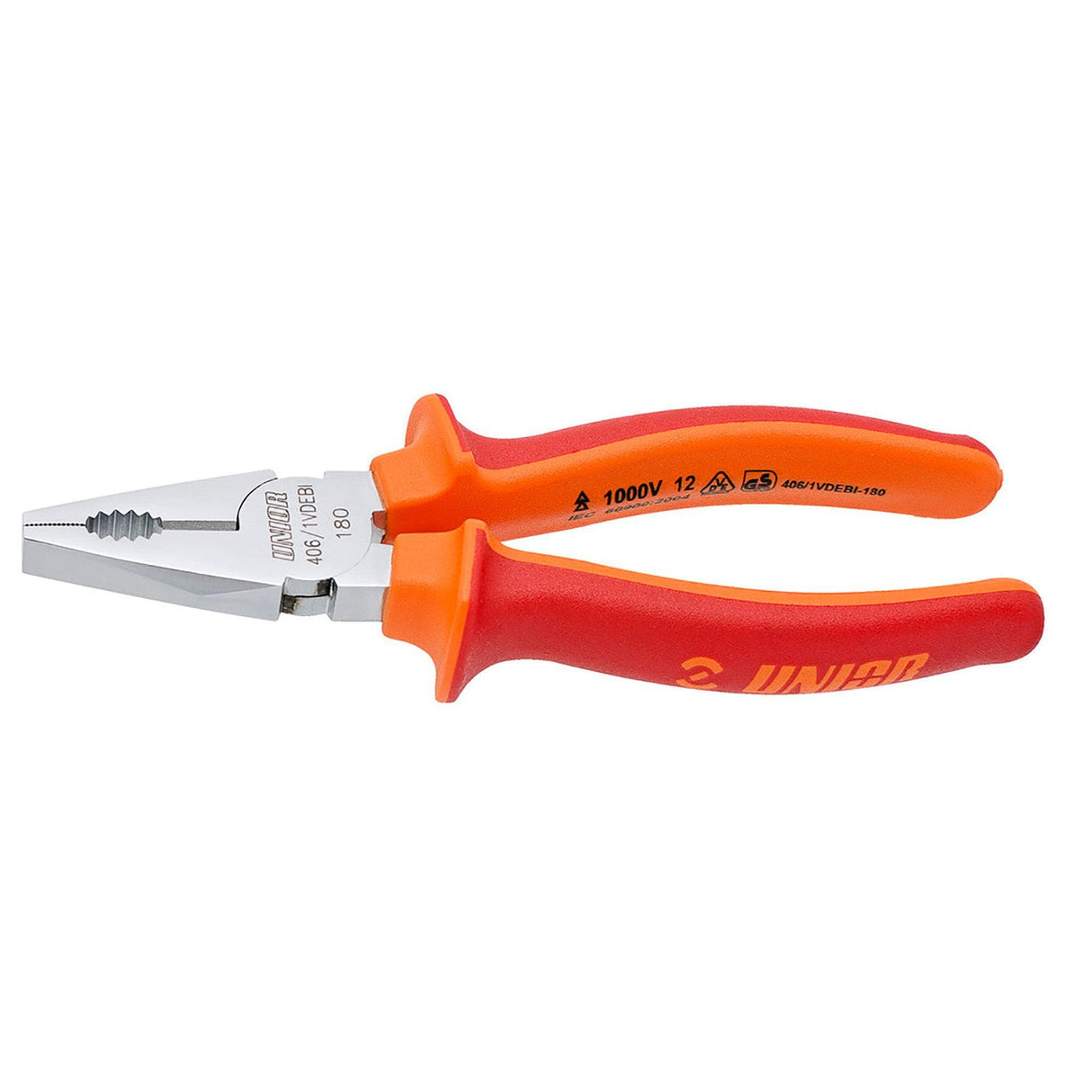 Unior Combination Pliers: Red 220Mm