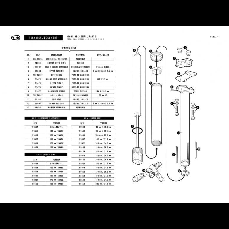 Crankbrothers Highline 3 Outer Body - Black