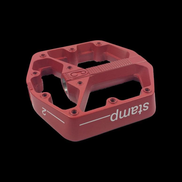 Crankbrothers Pedal Body Stamp 2 Red Small Left