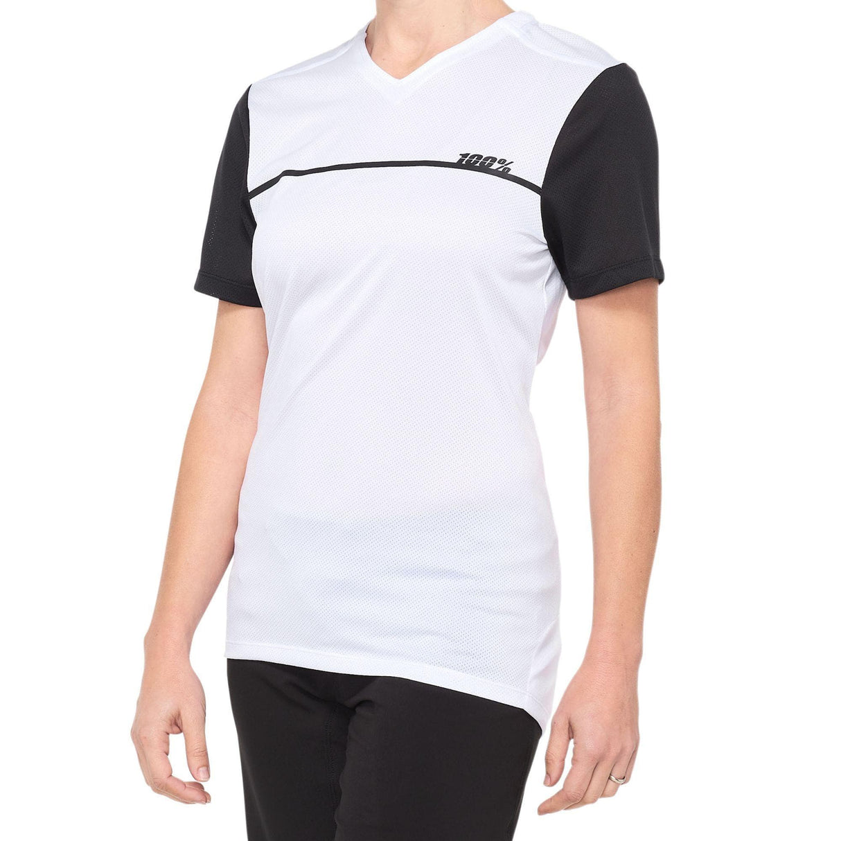 100% Ridecamp Women's Jersey 2022 White / Black L