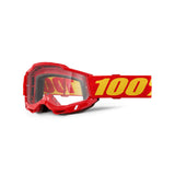 100% Accuri 2 OTG Goggle Red / Clear Lens