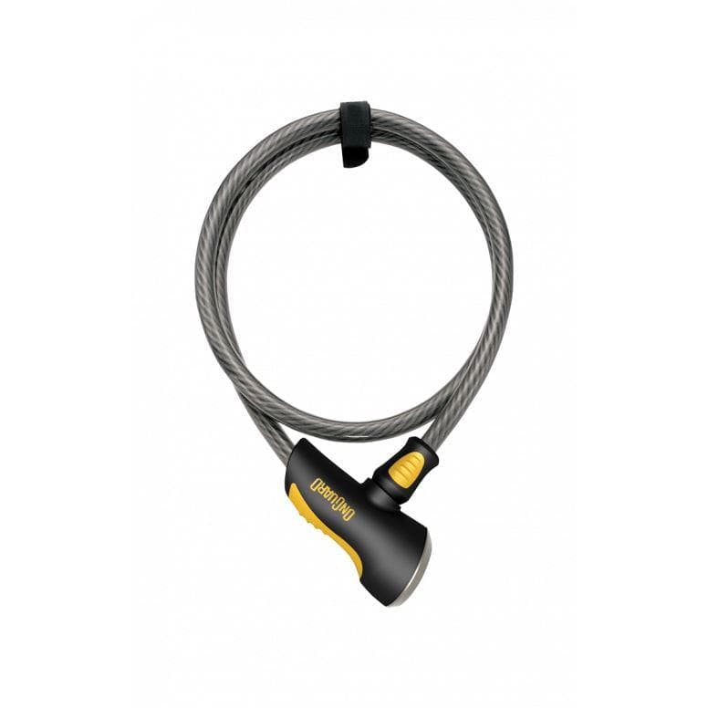 OnGuard Akita 12mm Cable Lock 120 - Black/Yellow - 120cm