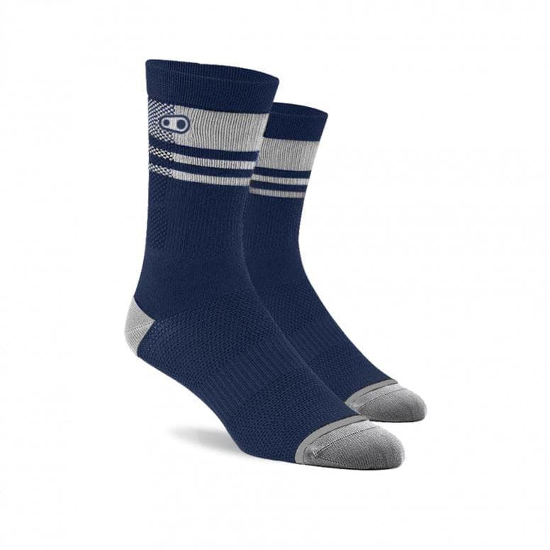 Crankbrothers Icon Socks - Navy/White - Small/Medium