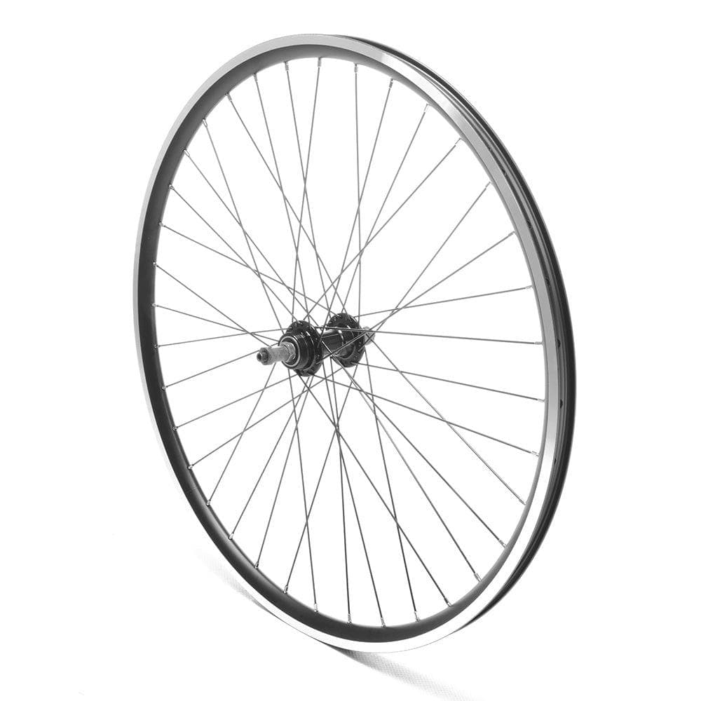 Rear Wheel 26' MTB Black Double Wall QR V-Brake