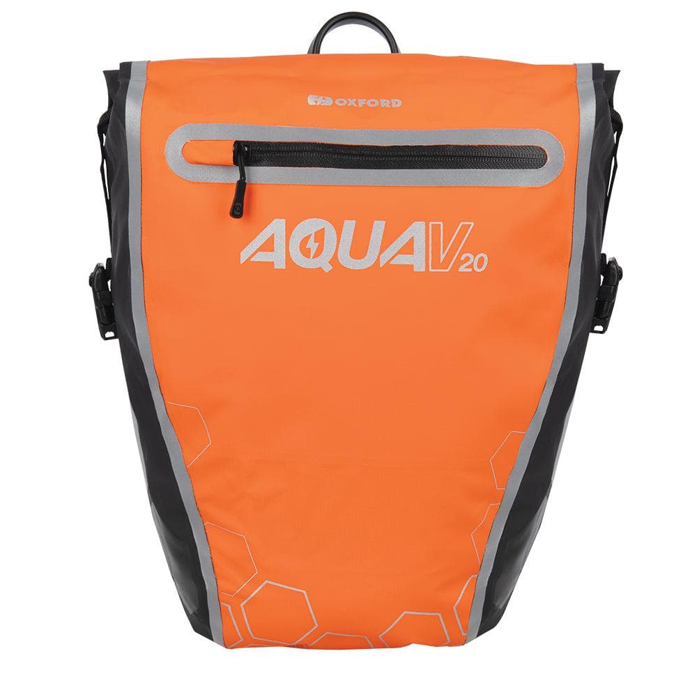 Oxford Aqua V 20 Single QR Pannier Bag Orange/Black