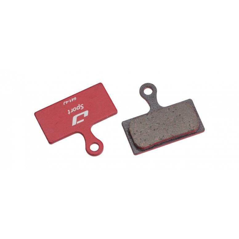 Jagwire Sport Semi-Metallic Disc Brake Pad - Shim & RideRever - Red