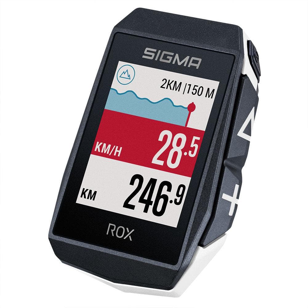 Sigma ROX 11.1 EVO GPS Cycle Computer (White) HR Set