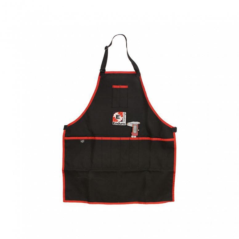 Enduro Bearings Heavy Duty Mechanic Apron - Black/Red