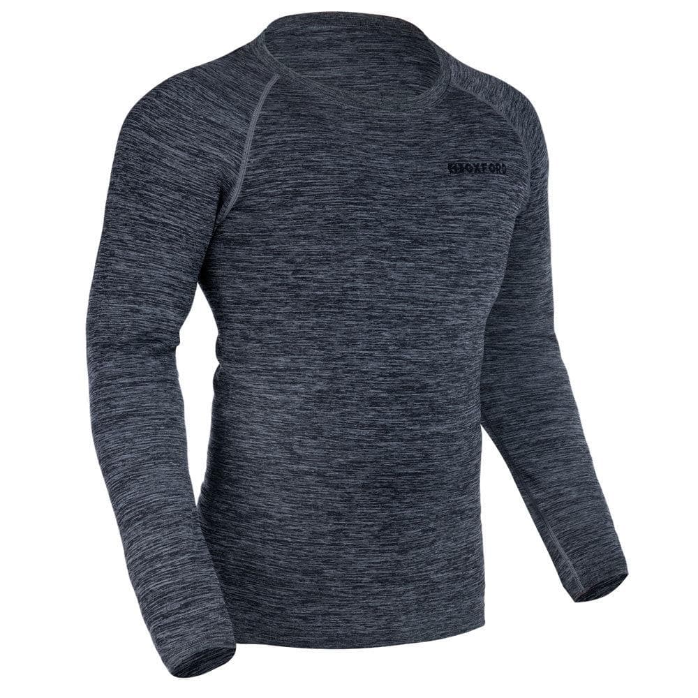 Oxford Advanced Base Layer MS Top Charcoal Marl 2XL3XL