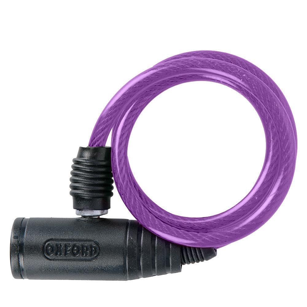 Oxford Bumper Cable Lock Purple 6mm x 600mm