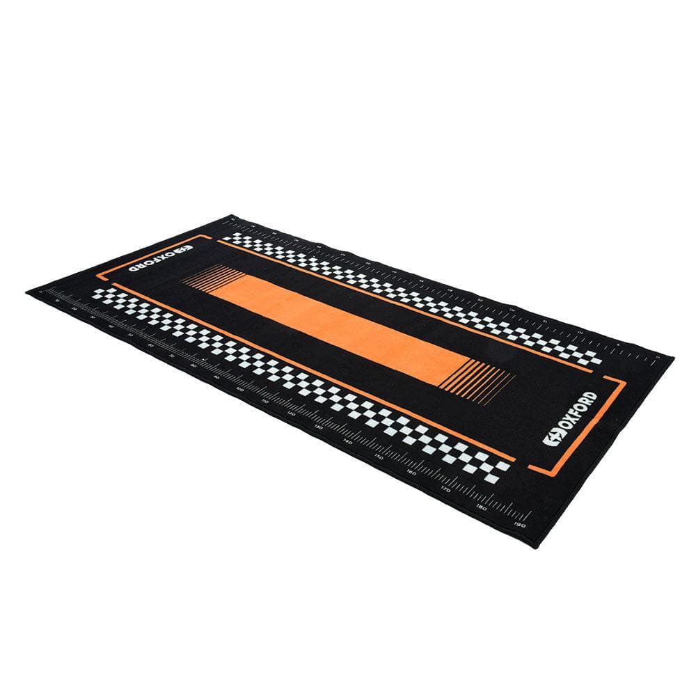 Oxford Workshop Mat Pitlane Orange L 200 x 100cm