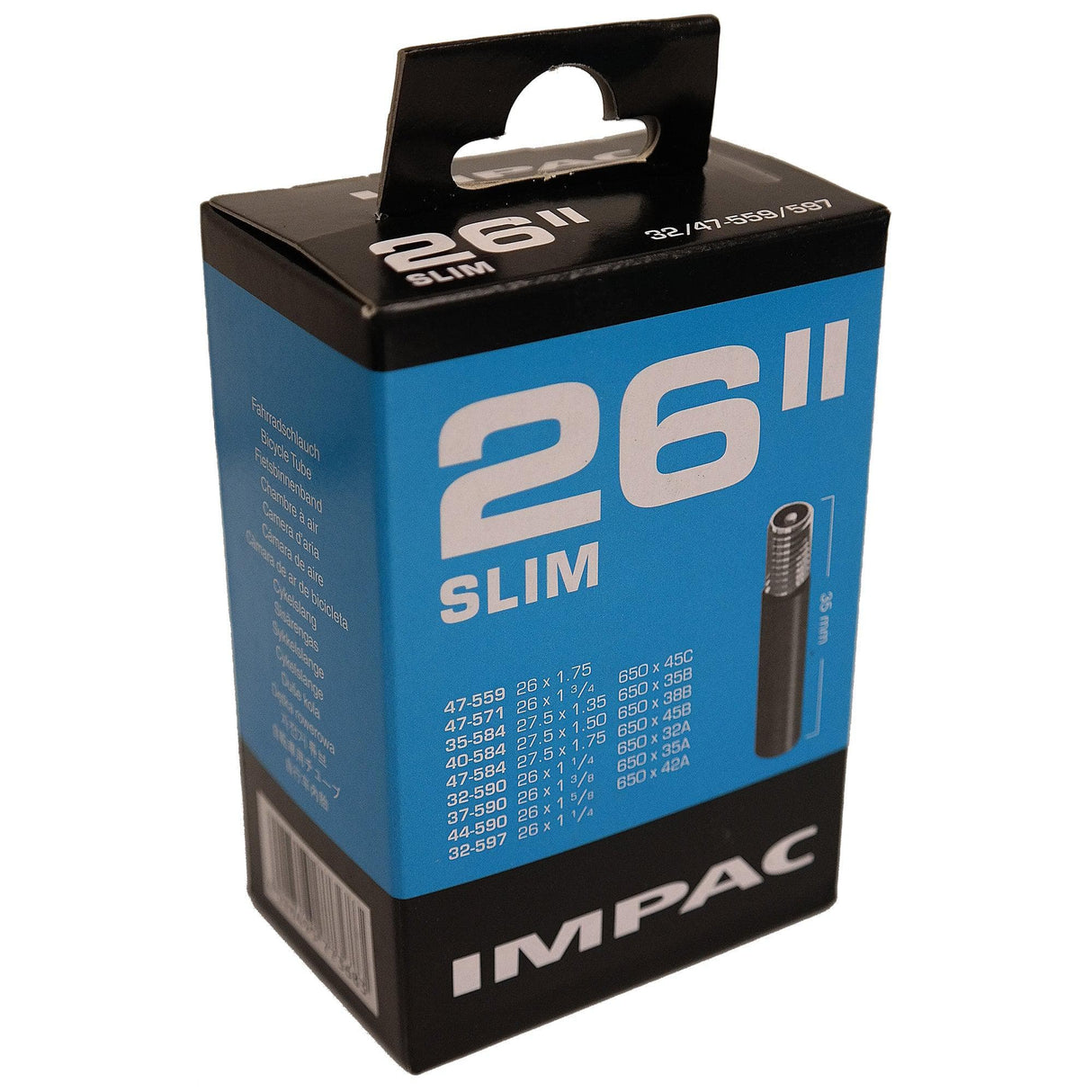 Impac Inner Tube 26 Slim Schrader