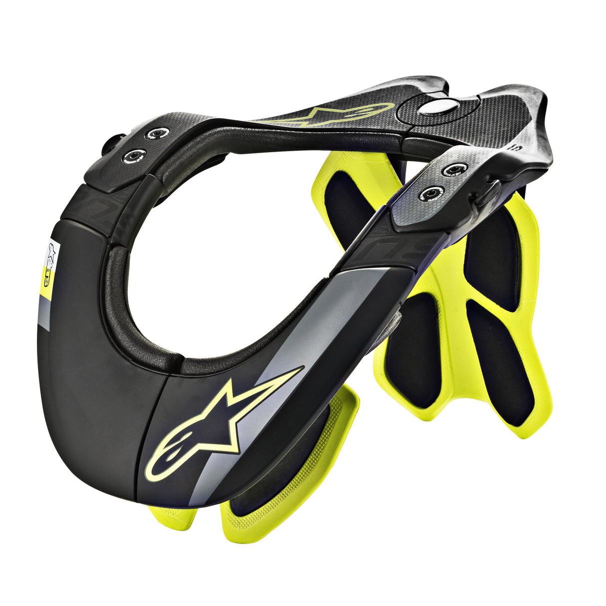 Alpinestars Bns Tech-2 Neck Support 2020: Black Yellow Fluo L/Xl