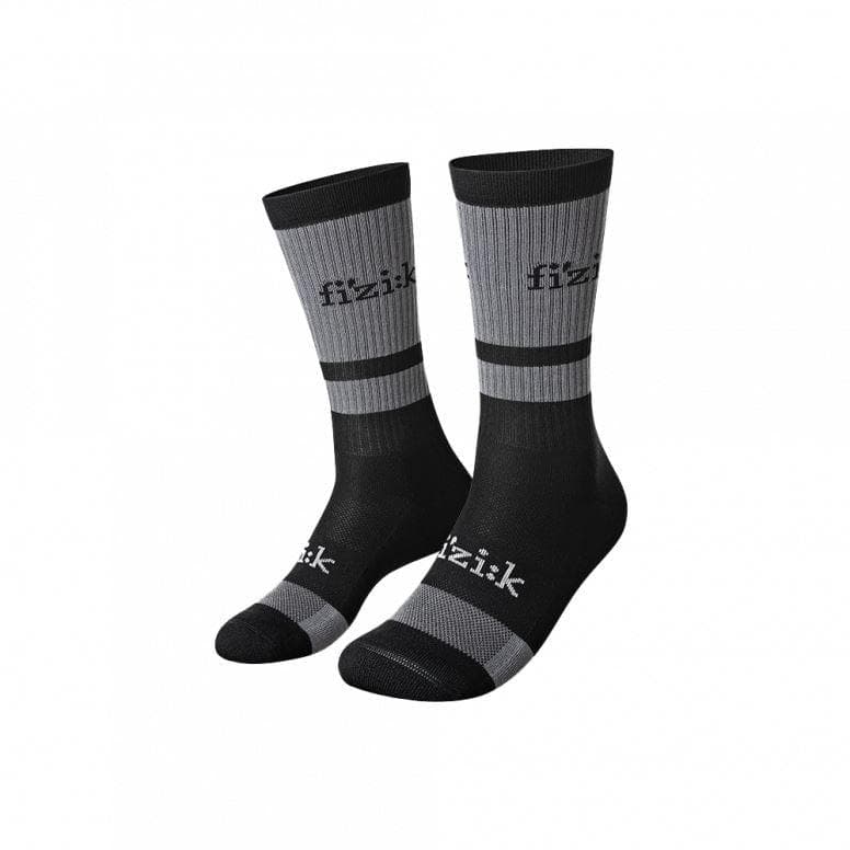 Fizik Off-road Cycling Socks - Grey/Black - Small