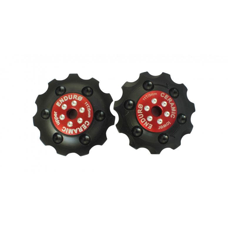 Enduro Bearings Zero Ceramic Jockey Wheels - Red