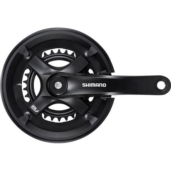 Shimano Tourney / TY FC-TY501 chainset 46 / 30; double; 7 / 8-speed; 170 mm; with chainguard; black