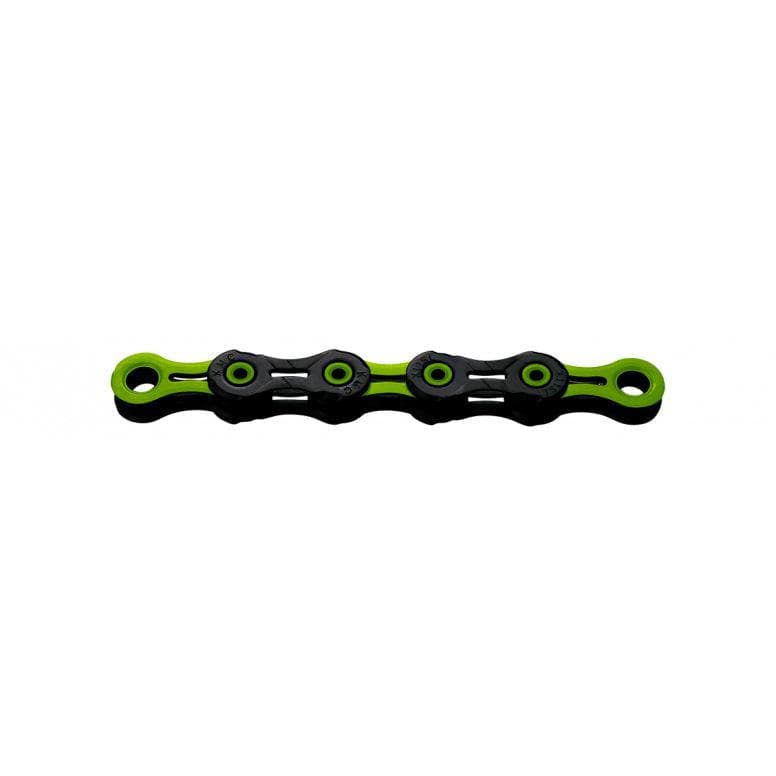 KMC DLC 11 Chain 118L - Black/Green - 1pc