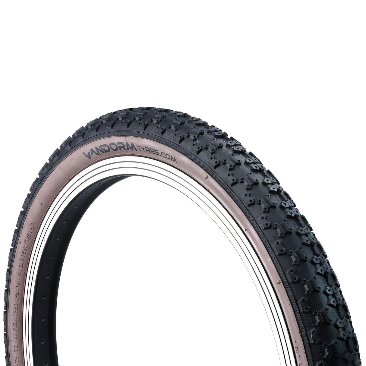 Vandorm Retro Comp 3 20" x 1.95" Kids / BMX Dark Amber Wall Tyre