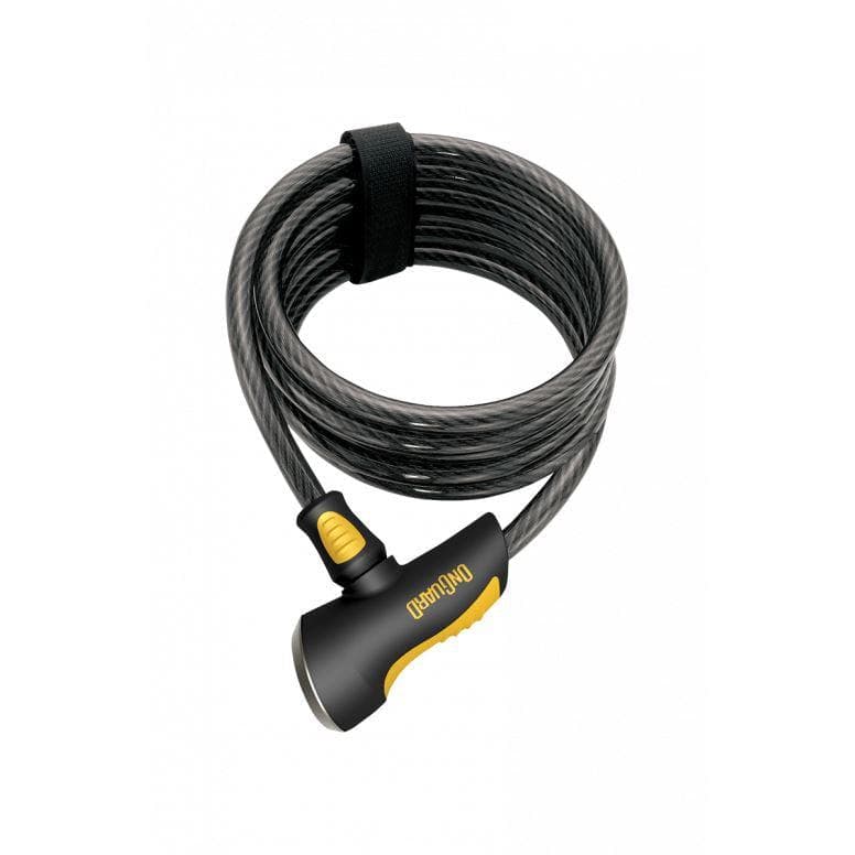 OnGuard Doberman Cable Lock 10mm - Black/Yellow - 185cm