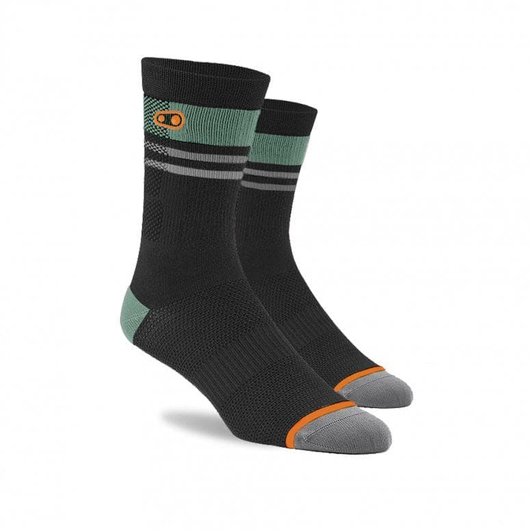 Crankbrothers Icon Socks - Black/Orange - Small/Medium