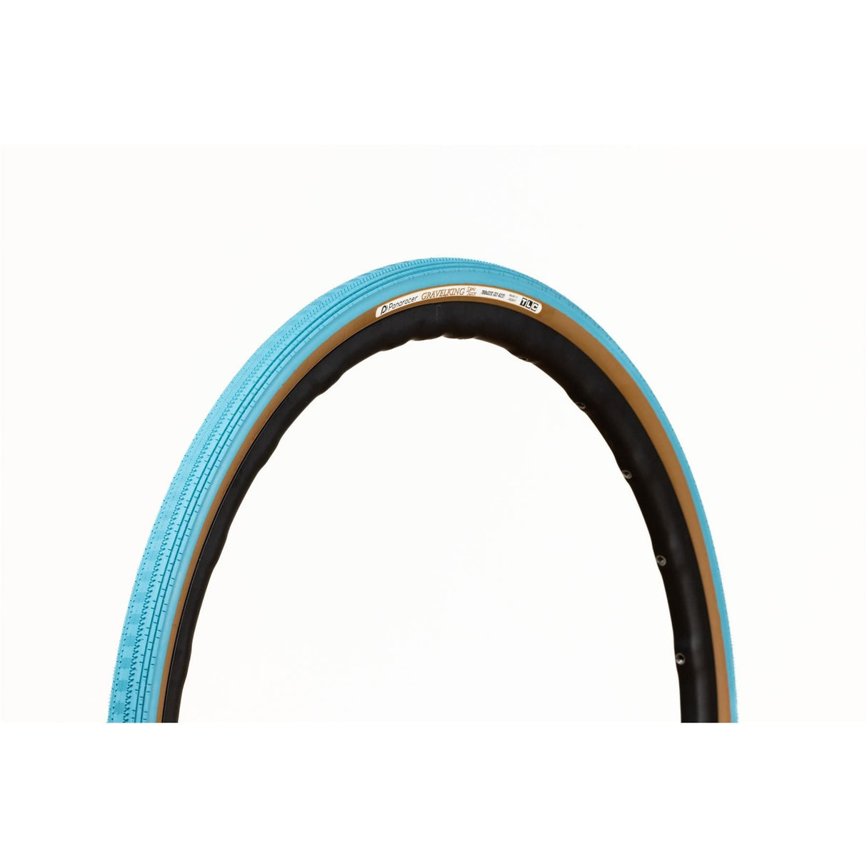 Panaracer Gravel King Semi Slick Colour Edition Tlc Gravel Tyre: Turquoise Blue/Brown 700X43C