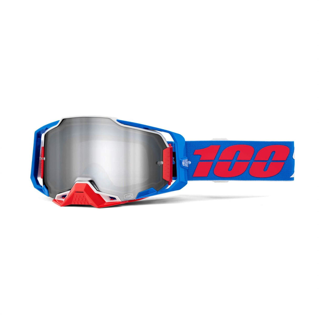 100% Armega Goggle Ironclad / Mirror Silver Lens