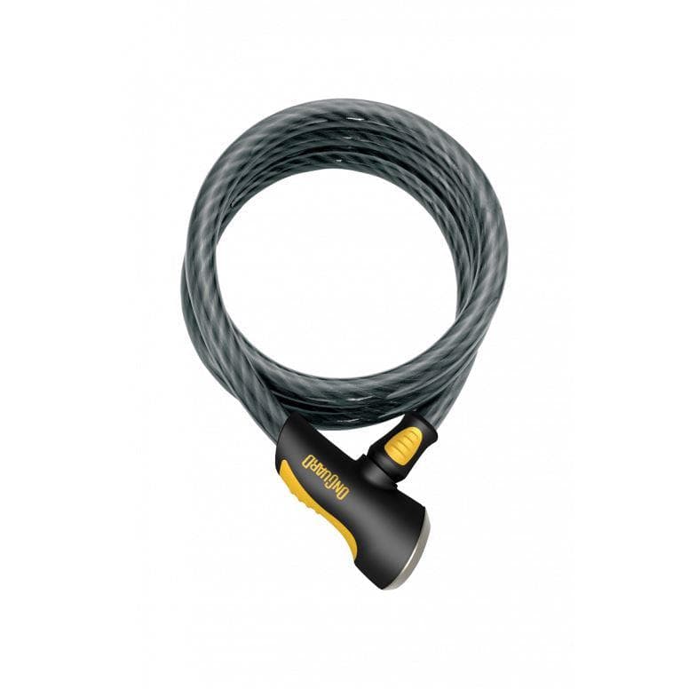 OnGuard Akita 20mm Cable Lock 185 - Black/Yellow - 185cm